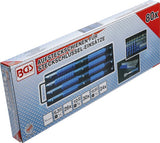 SLIP-ON RAIL SET FOR SOCKETS | WITH 80 CLIPS | FOR SOCKETS 6.3 MM (1/4") | 10 MM (3/8") | 12.5 MM (1/2") (6871)