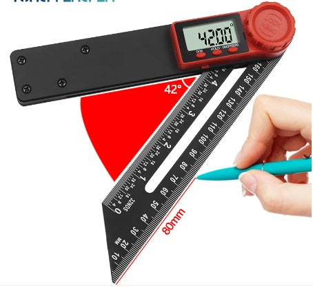 MULTIFUNCTIONAL DIGITAL DISPLAY T-SHAPED FLEXIBLE ANGLE RULER (TAR6)