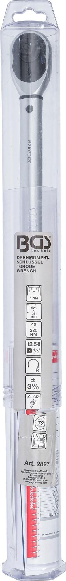 TORQUE WRENCH | 12.5 MM (1/2") | 40 - 220 NM (2827)