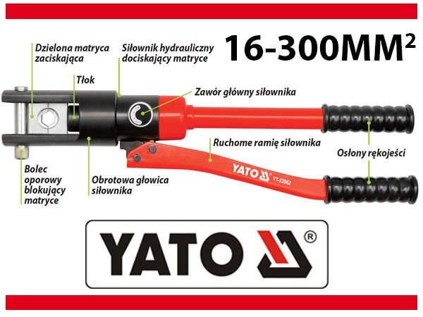 HYDRAULIC PLIERS 16-300MM2 (YT-22862)