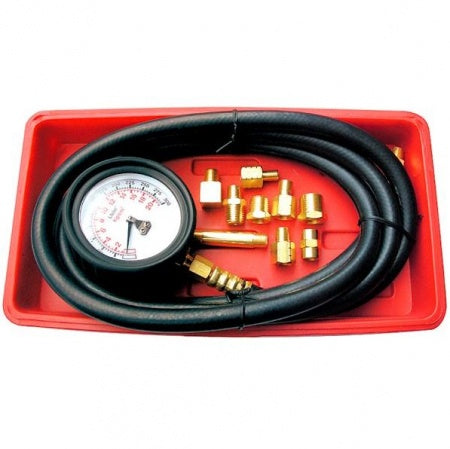 OIL PRESSURE GAUGE WITH LONG 1.8 M HOSE AND MULTIPLE ADAPTERS, 0~300PSI/0~21KG/CM2 "STAHLBERG" (H1256)