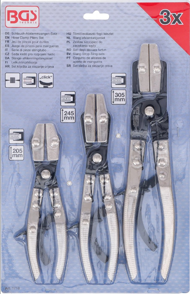 HOSE CLAMP PLIERS SET | 205-305 MM | 3 PCS. (1718)