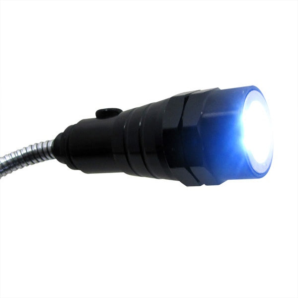TELESCOPIC MAGNETIC FLASHLIGHT WITH POWERFUL 3 LED DIODES (QJPU-46)