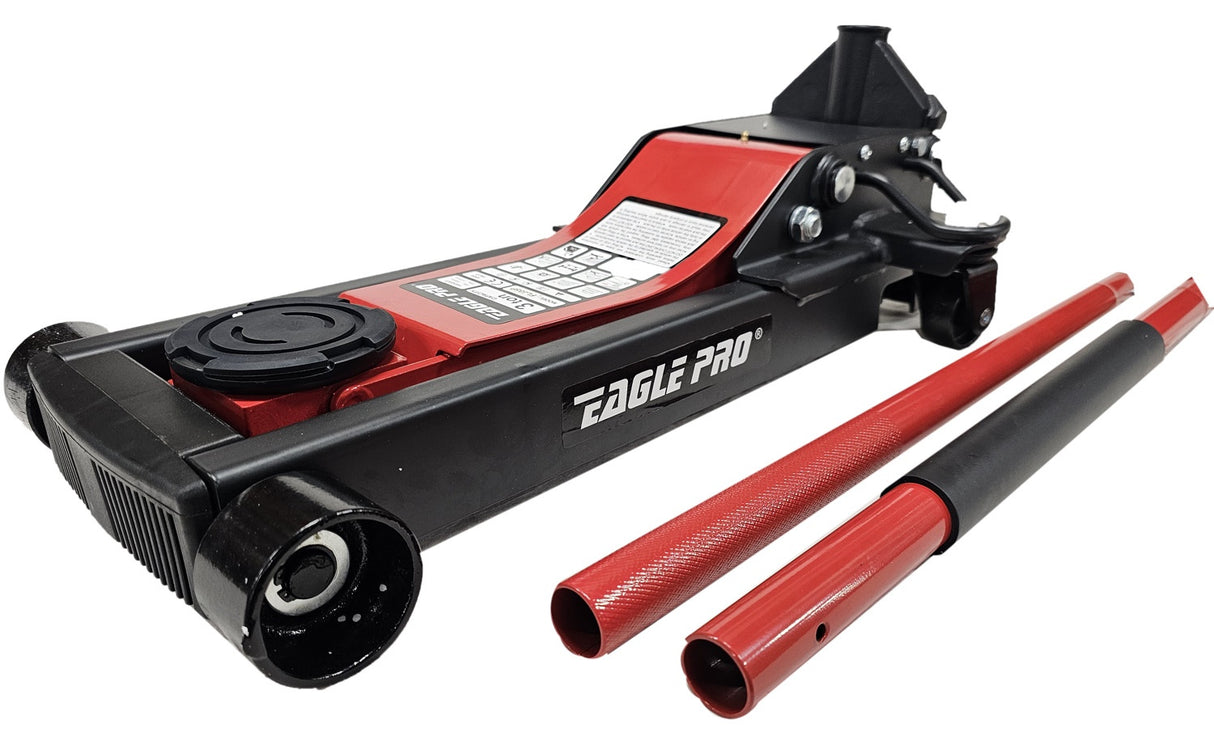 LOWERED JACK WITH WHEELS | DOUBLE PISTON | QUICK LIFTING | 85- 510 MM | 3.0 T (FLJ35P)