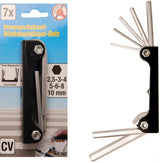 HEXAGON WRENCH SET | INTERNAL HEXAGON 2.5 - 10 MM | 7 PCS. (787)