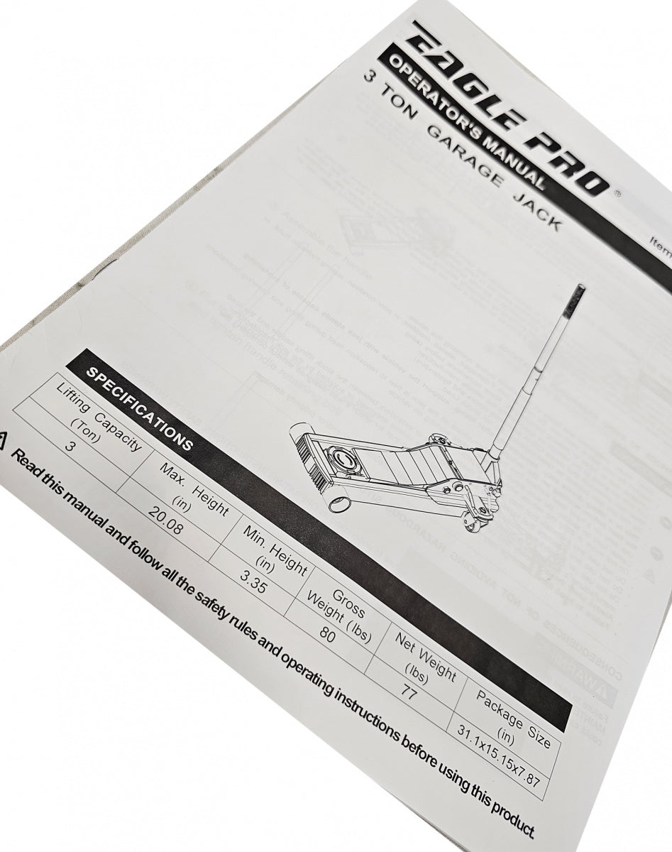 LOWERED JACK WITH WHEELS | DOUBLE PISTON | QUICK LIFTING | 85- 510 MM | 3.0 T (FLJ35P)