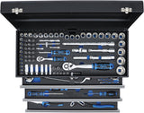 METAL WORKSHOP TOOL CASE | 3 DRAWERS | WITH 143 TOOLS (3318)
