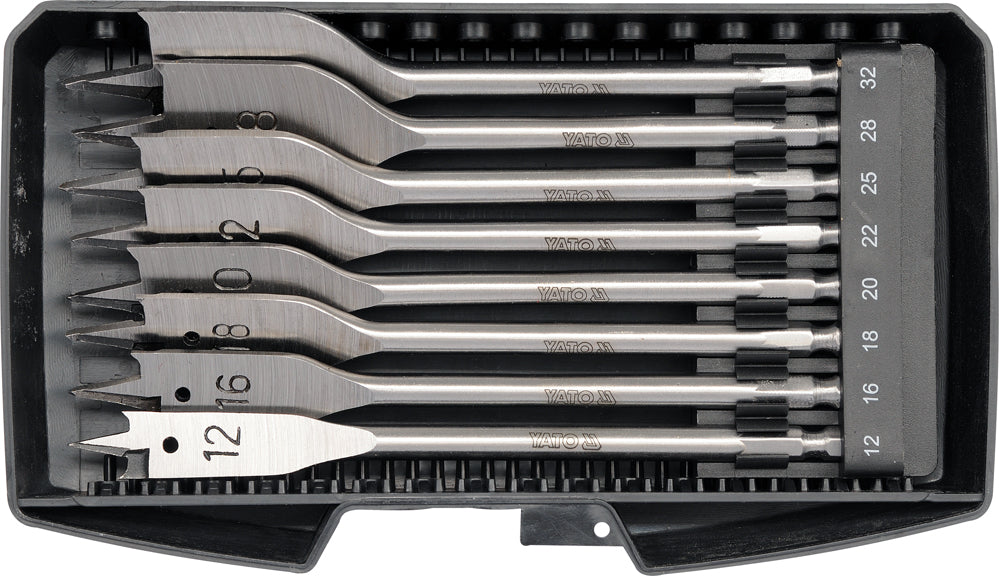 FLAT WOOD DRILL BIT SET 8PCS 12-32MM (YT-3259)