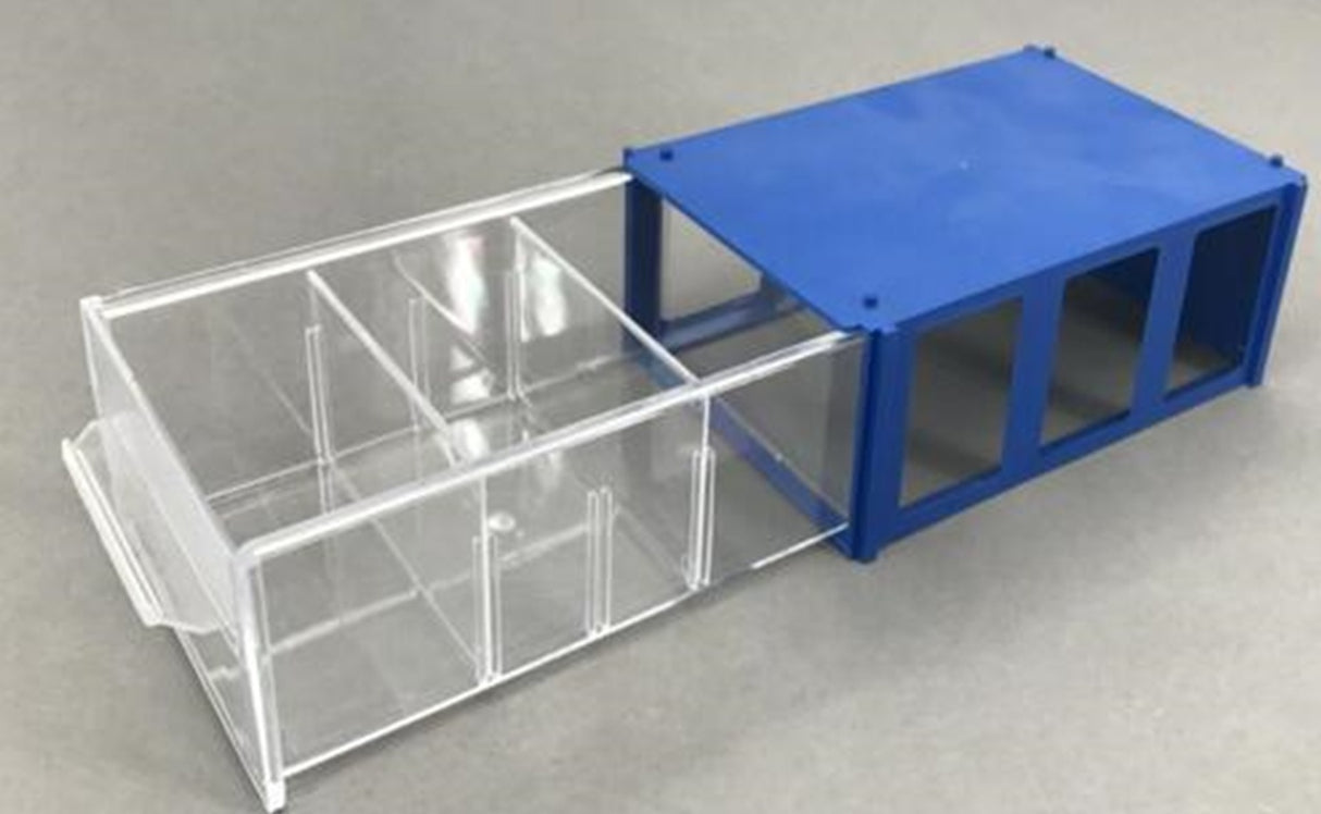 STACKABLE PLASTIC HARDWARE STORAGE BOX | 14.5X9.5X5 CM (SPB145)