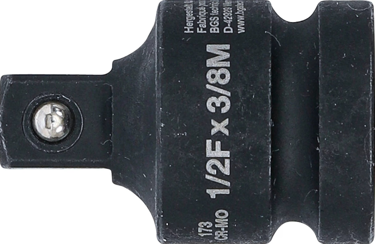 IMPACT SOCKET ADAPTOR | 12.5 MM (1/2") INTERNAL SQUARE - 10 MM (3/8") EXTERNAL SQUARE (173)