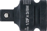 IMPACT SOCKET ADAPTOR | 12.5 MM (1/2") INTERNAL SQUARE - 10 MM (3/8") EXTERNAL SQUARE (173)