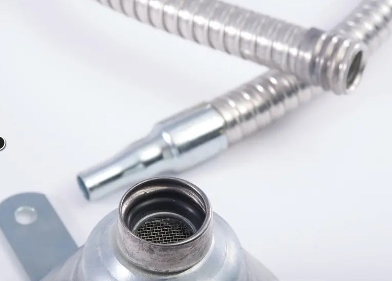 METAL FUNNEL WITH REMOVABLE FLEXIBLE TUBE | HEAVY DUTY (MF350)