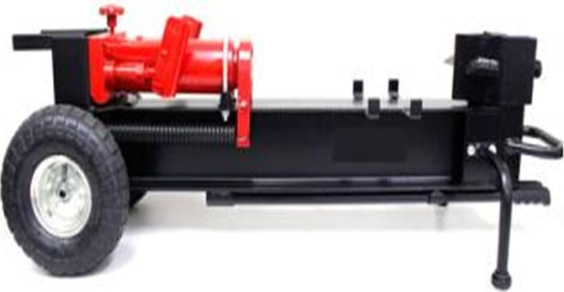 MOBILE LOG SPLITTER WITH INFLATABLE WHEELS | HYDRAULIC | 10 T (LS08)