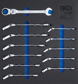 TOOL TRAY 2/3: RATCHET COMBINATION WRENCH SET | ADJUSTABLE | 8 - 19 MM | 12 PCS. (4195)