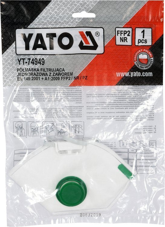 RESPIRATOR WITH VALVE FFP2/PZ (YT-74949)