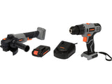 SET 20V ANGLE GRINDER + DRILL - 2AH (78097)