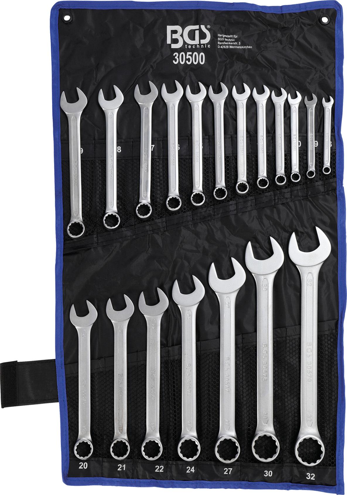 COMBINATION SPANNER SET | 8 - 32 MM | 19 PCS. (30500)