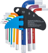 L-TYPE WRENCH SET | MULTICOLOUR | SHORT | INTERNAL HEXAGON 1.5 - 10 MM | 9 PCS. (74454B)