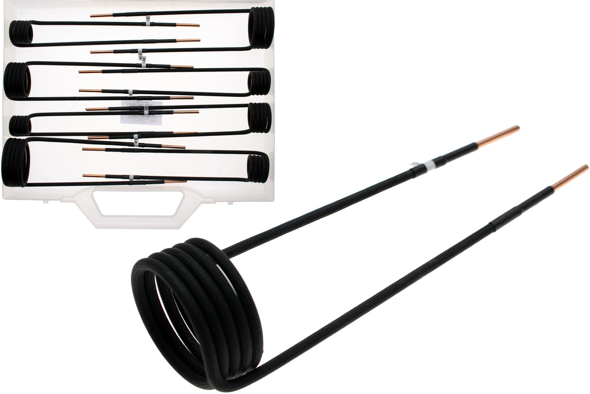 INDUCTION COIL SET FOR INDUCTION HEATER | ANGLED 90° | FOR BGS 2169, 3390, 3391 | 8 PCS. (2169-1)