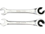 FLARE NUT RATCHET WRENCH 18MM (YT-01340)