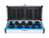SOCKET SET FOR DAMAGED BOLTS | 9-19 MM | 10 PCS. (SK1530)