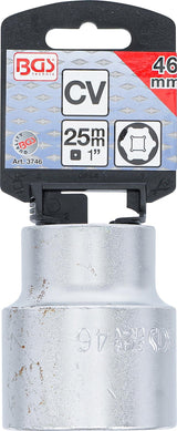 SOCKET, HEXAGON | 25 MM (1") DRIVE | 46 MM (3746)