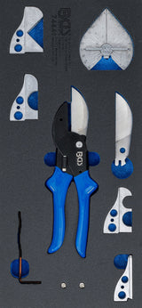 TOOL TRAY 1/3: MULTI-FUNCTION AND MITER SHEARS SET | FOR PLASTIC TUBES | 8 PCS. (74441B)