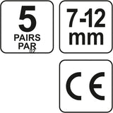 EAR PLUGS  FOAM PU 38DB 5 PAIRS (YT-7451)