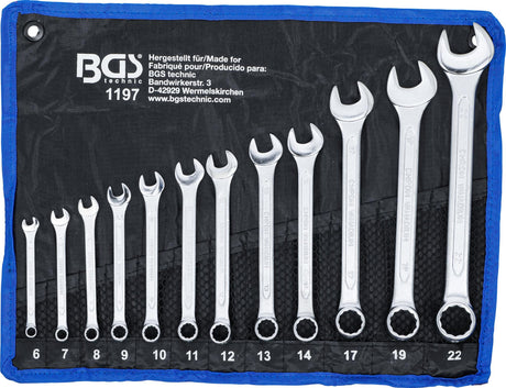 COMBINATION SPANNER SET | 6 - 22 MM | 12 PCS. (1197)