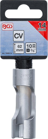 SPECIAL SOCKET, SLOTTED | 10 MM (3/8") DRIVE | 14 MM (70988-14)