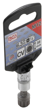 BIT SOCKET | 6.3 MM (1/4") DRIVE | SPLINE (FOR XZN) M12 (2507)