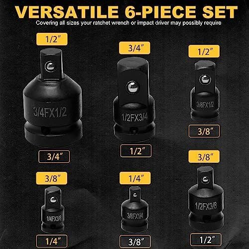 IMPACT ADAPTER SET | 50BV30 | 6 PCS. (H640606)