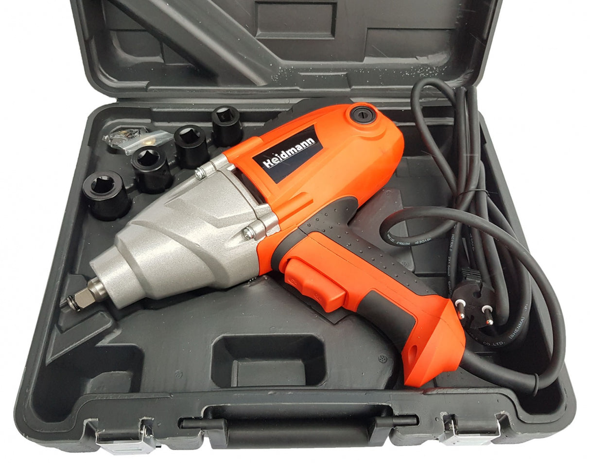 ELECTRIC IMPACT WRENCH WITH SET | 12.5 MM (1/2") | LCD DISPLAY | 2000W (81052G)