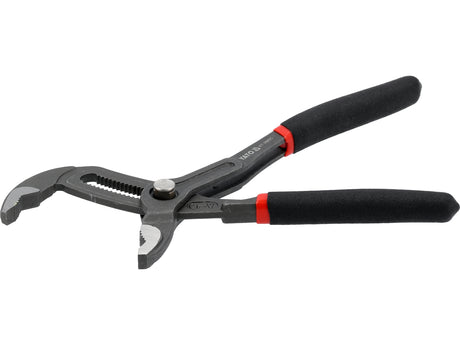 PLUMBING PLIERS FOR LARGER DIAMETER PIPES | PUSH-BUTTON LOCKING | 175 MM (YT-20895)