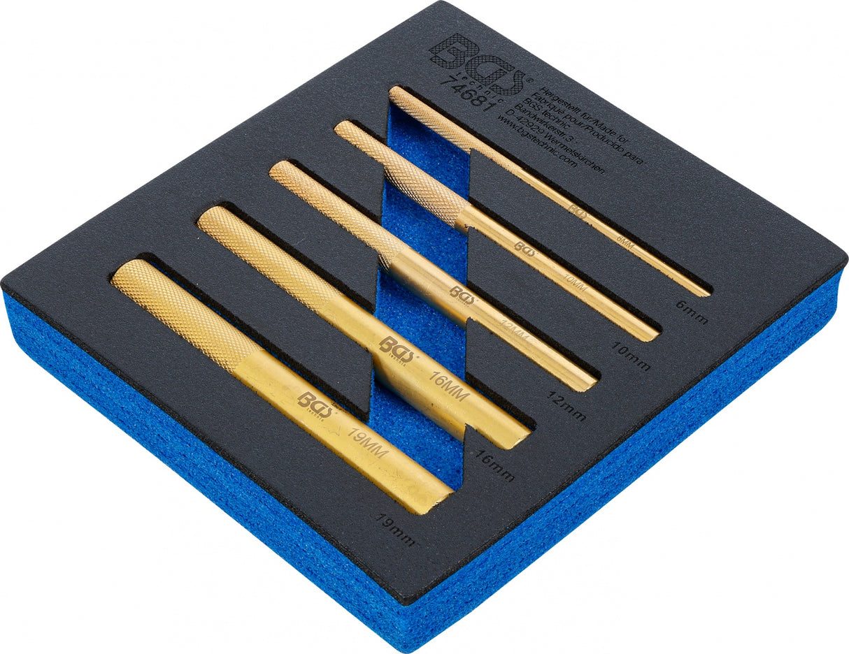TOOL CASE 1/6: BRASS PUNCH SET | 6–19 MM | 5 PCS. (74681B)