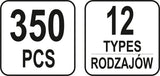 TRIM CLIPS ASSORTMENT VOLVO 350 PCS (YT-06655)