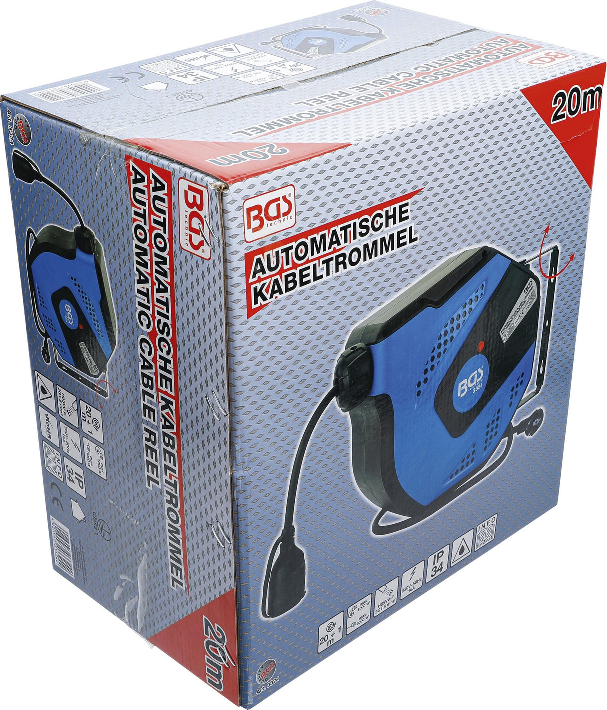 AUTOMATIC CABLE REEL | 25 M (3325)