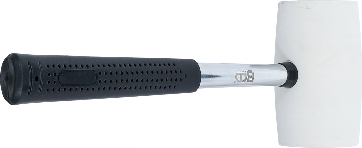 RUBBER MALLET | METAL HANDLE | WHITE HEAD | Ø 64 MM | 750 G (70141)
