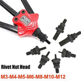RIVET TOOL FOR THREADED RIVETS | WITH SET | M3-M12 | 360 MM (BT-608)
