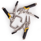 LOCKING MINI PLIERS SET | RUBBERIZED HANDLE | 3 PCS. (SK3697)