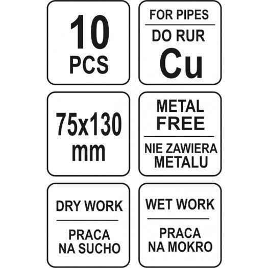 CLEANING PAD SET FOR COPPER PIPES (YT-63740)