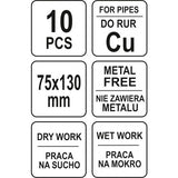 CLEANING PAD SET FOR COPPER PIPES (YT-63740)