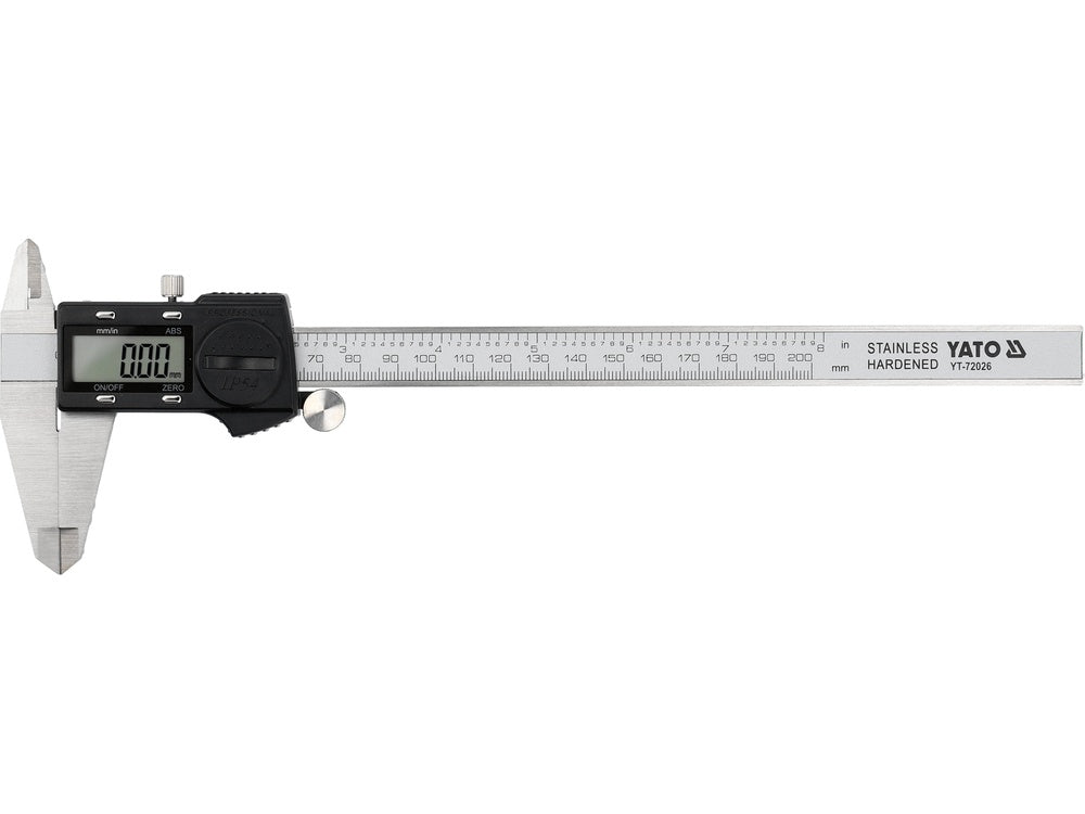 DIGITAL CALIPER | 200 MM | WATERPROOF | 2.4" DISPLAY (YT-72026)