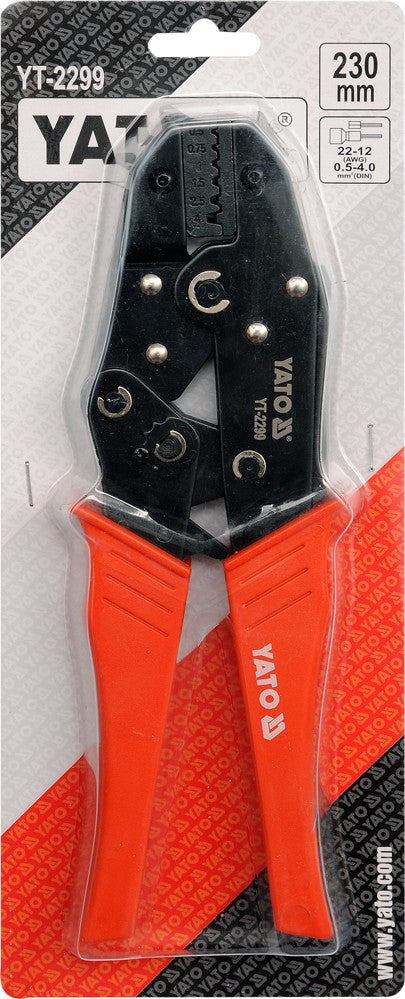 RATCHET CRIMPING PLIERS 0.5-4.0MM2 (YT-2299)