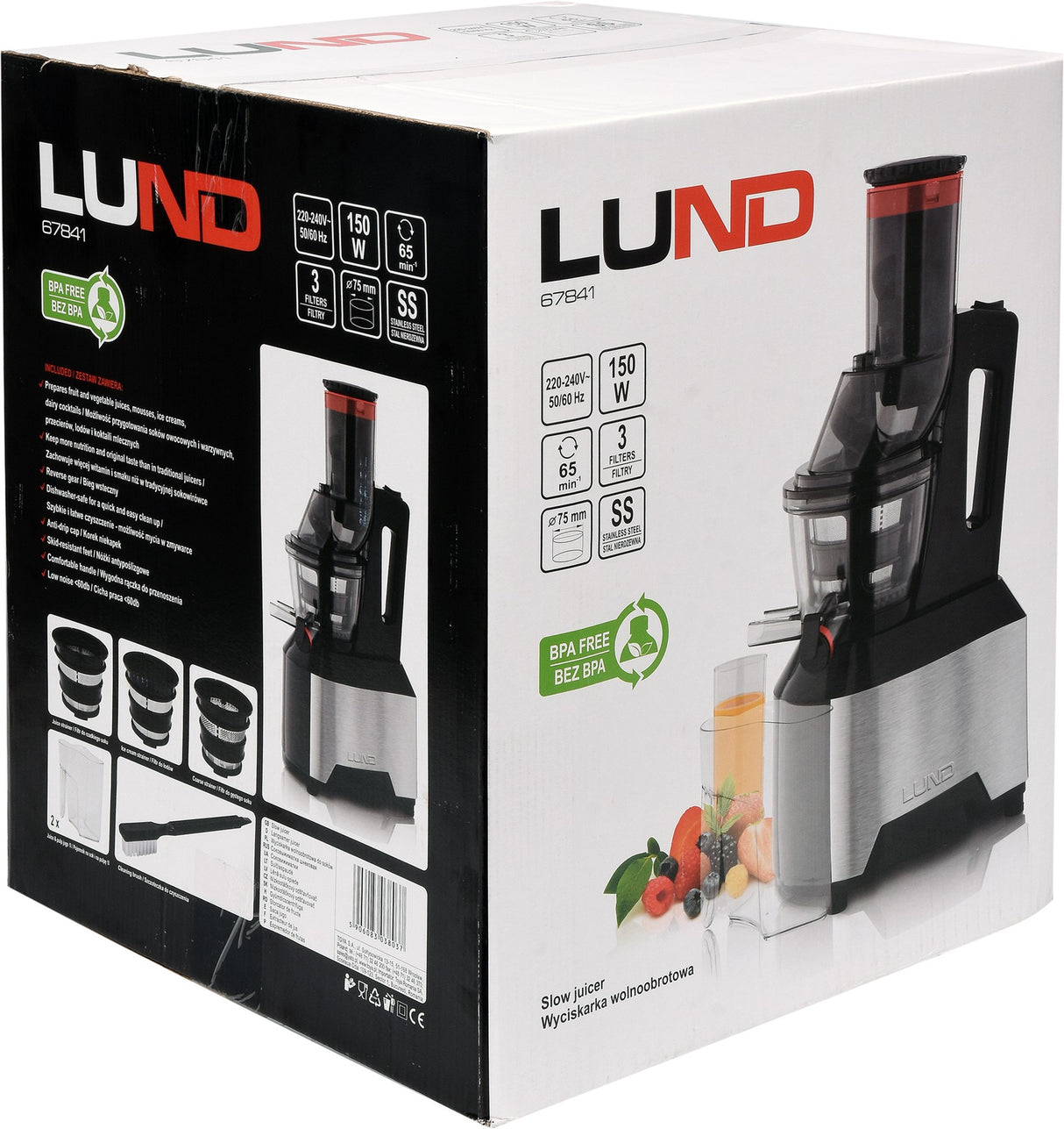 SLOW JUICER 150W BLACK (67841)