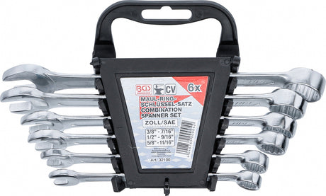 COMBINATION SPANNER SET | INCH SIZES | 3/8" - 11/16" | 6 PCS. (32100)