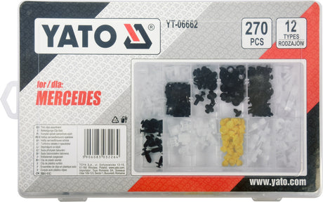 TRIM CLIPS ASSORTMENT MERCEDES 270 PCS (YT-06662)