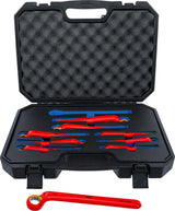 VDE SINGLE END RING SPANNER SET | DEEP OFFSET ENDS | 10 - 24 MM | 9 PCS. (72035)