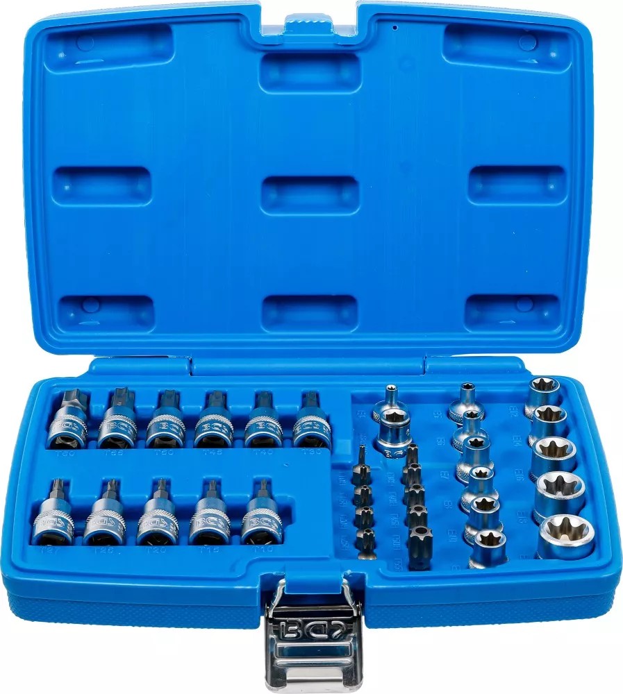 BIT AND SOCKET SET | 10 MM (3/8") | T-STAR (FOR TORX) | 34 PCS. (5021)