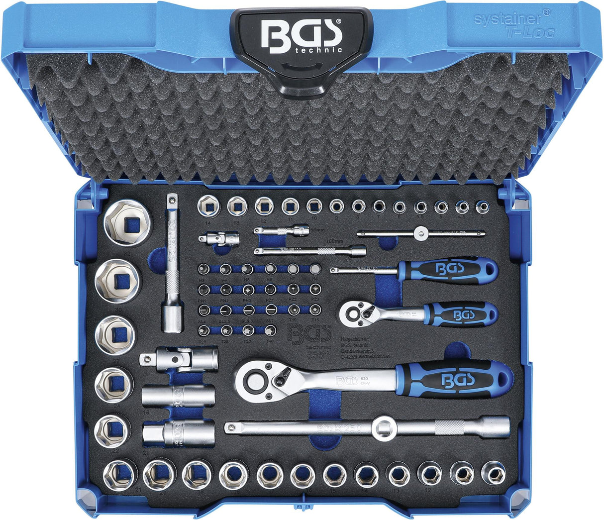 SOCKET SET | 6.3 MM (1/4") / 12.5 MM (1/2") | BGS SYSTAINER® | 65 PCS. (3354)